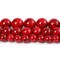 60 Pieces 6mm Natural Stone Beads Red Turquoise Beads Energy Crystal Healing Power Gemstone for Jewelry Making, DIY Bracelet Necklace